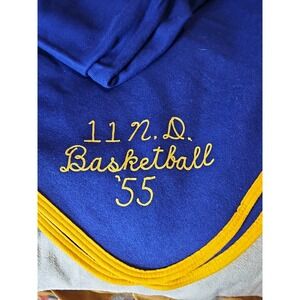 Vintage Butwin 1950s Notre Dame Varsity Letterman Football Blanket #11 Fannon